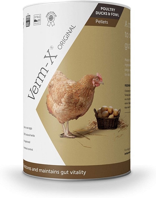 7- Granulés aux plantes Verm-X spécial poules - 250g :